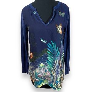 Anthropologie Akemi + Kin Butterfly Tunic Blouse